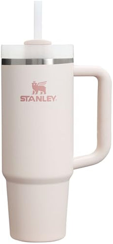 Stanley Quencher H2.0 FlowState Stainless Steel Vacuum Insulated Tumbler with Lid and StrawRose Quartz 2.0, 30oz