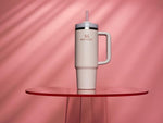 Stanley Quencher H2.0 FlowState Stainless Steel Vacuum Insulated Tumbler with Lid and StrawRose Quartz 2.0, 30oz